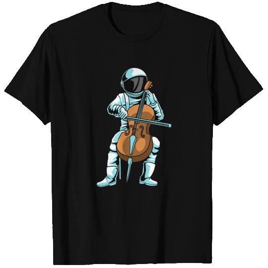 Cello Musician Orchestra Classical Astronaut Music T Shirts