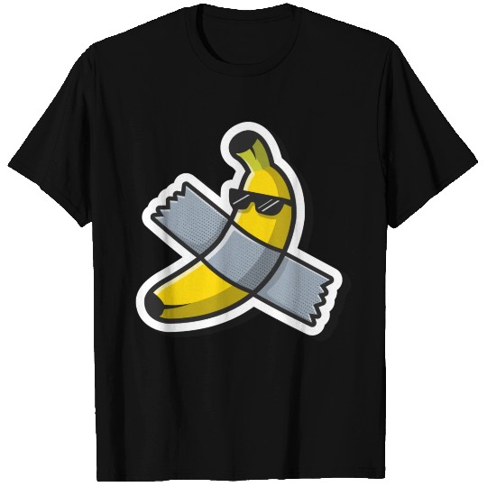 Cute Banana Art Using Glasses T Shirts
