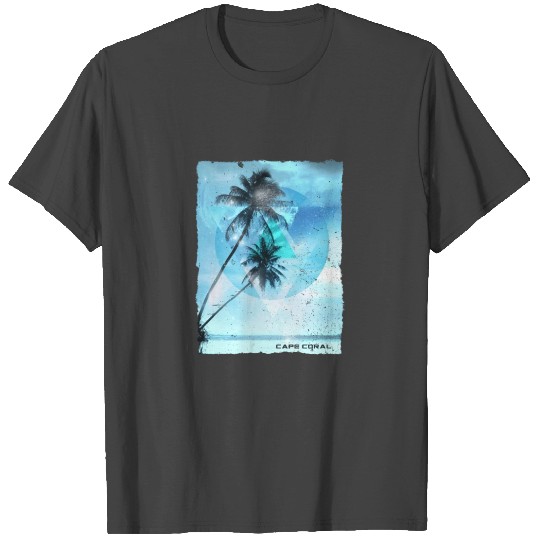 Artistic Cape Coral Florida Palm Tree Vacation T Shirts