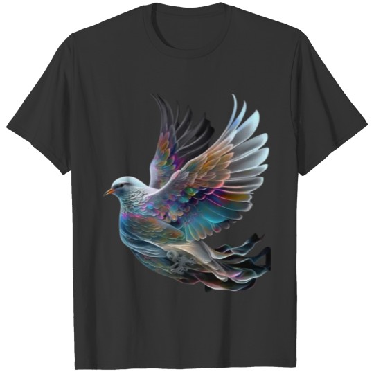 Abstract painting of a dove fantasy art dreamlike T Shirts