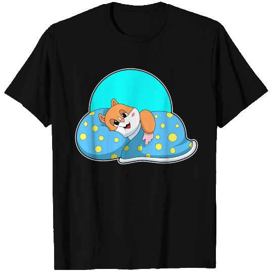 Hamster At Sleeping With Blanket T Shirts