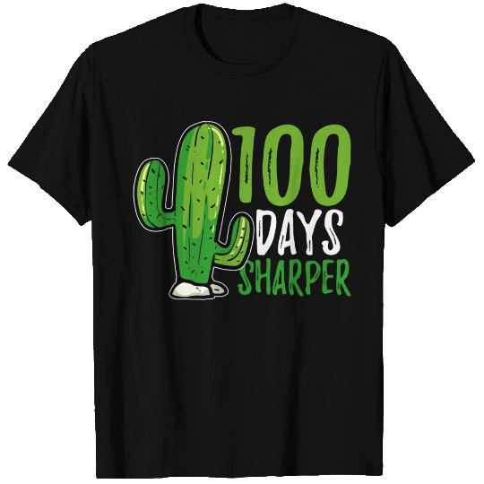 100 Days Of School Teacher Student Cactus T Shirts