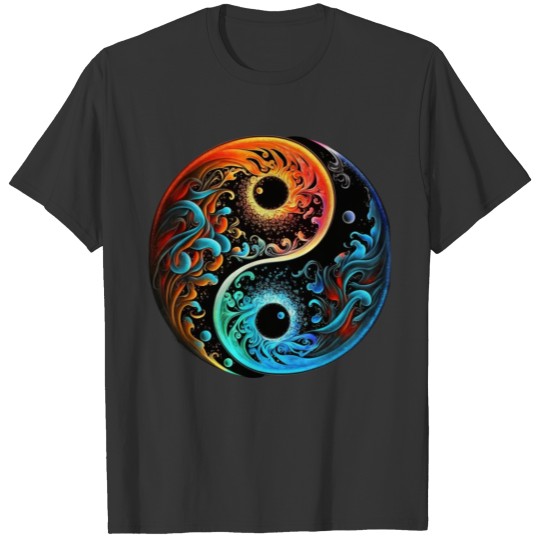 Abstract Chinese yin and yang Taoism Balanced Life T Shirts