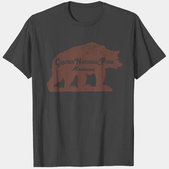 Glacier National Park Vintage Travel Souvenir T Shirts