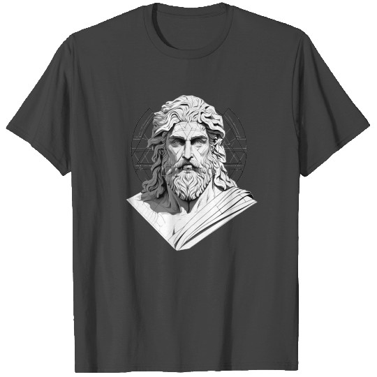 Greek God of the Sky Zeus Olympian Ancient Greek M T Shirts