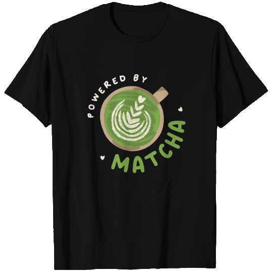 Powered By Matcha Green Tea Japanese T Shirts