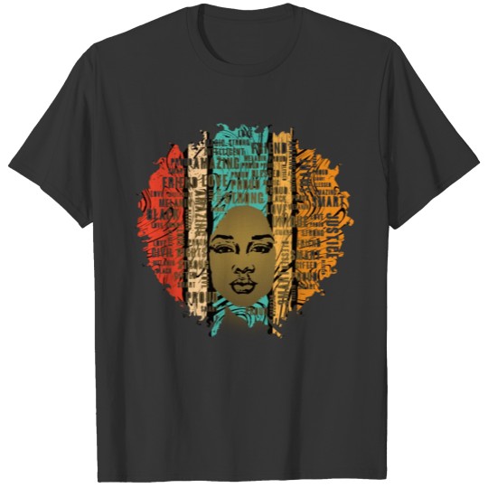 Black History Month Afro 70 s Psychedelic Hair T Shirts