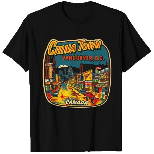Chinatown Vancouver BC Canada red T Shirts