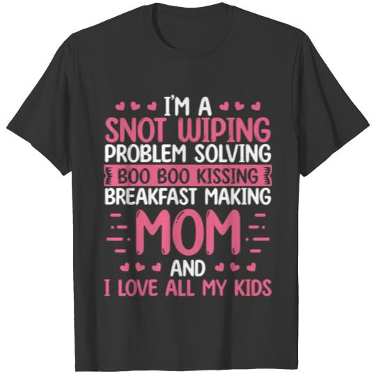 Funny Mother Daughter Mothers Day Mom with Babies T Shirts