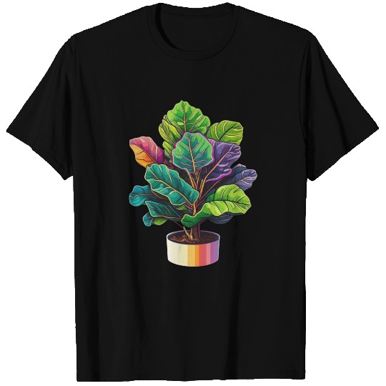 fiddle leaf fig colorful T Shirts