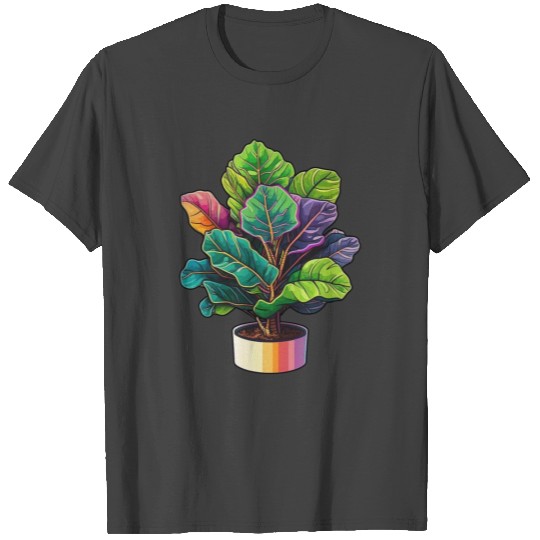 fiddle leaf fig colorful T Shirts