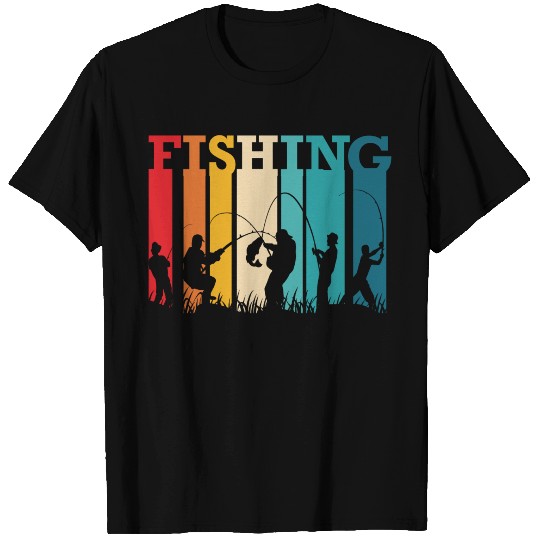 Fishing fish vintage retro T Shirts
