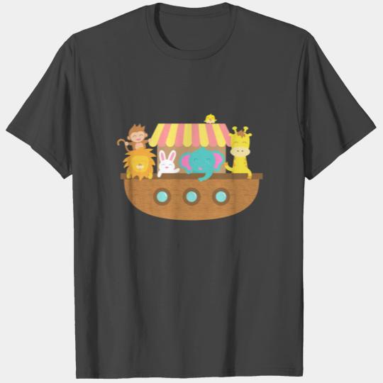 Noah Ark, Cute Animals, for Kids T Shirts