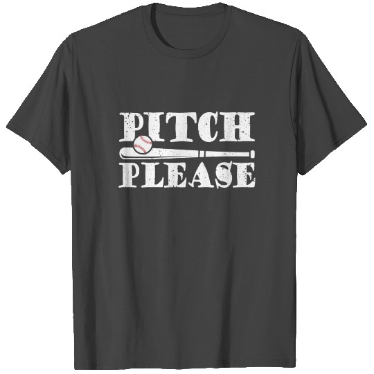 Pitch Please Baseball Pitcher Sports Player T Shirts