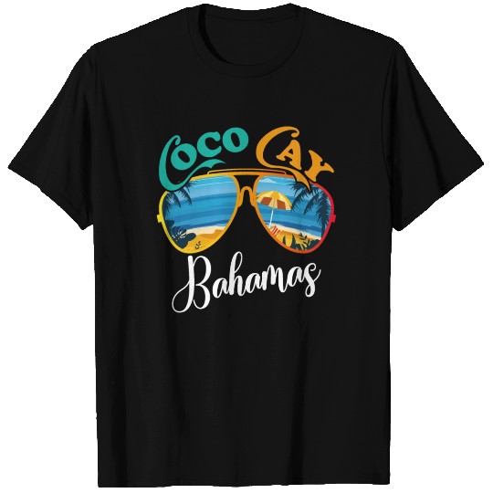 Coco Cay Bahamas Vacation Palm Trees Sunset T Shirts