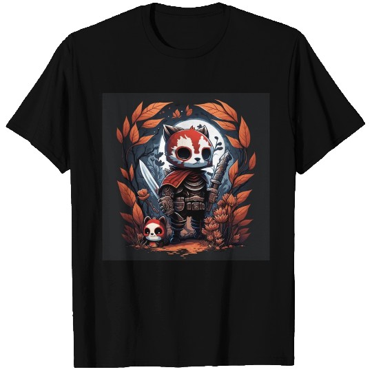 Red Panda Pathfinder Ranger Character Portrait 1 T Shirts