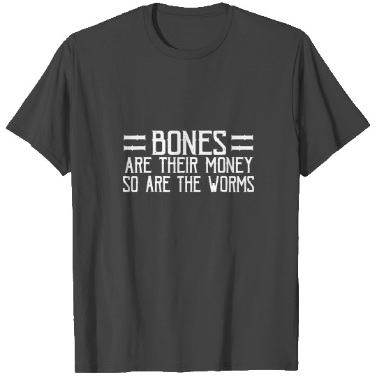 Bones Are Their Money, Skeleton Playing Guitar Ret T Shirts