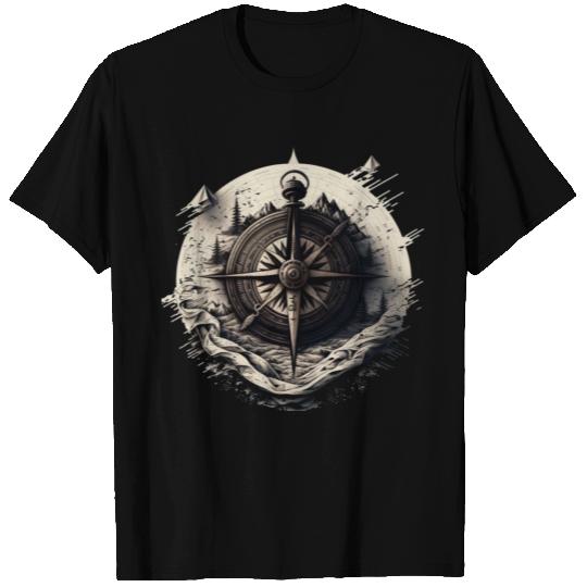 navy compass T Shirts