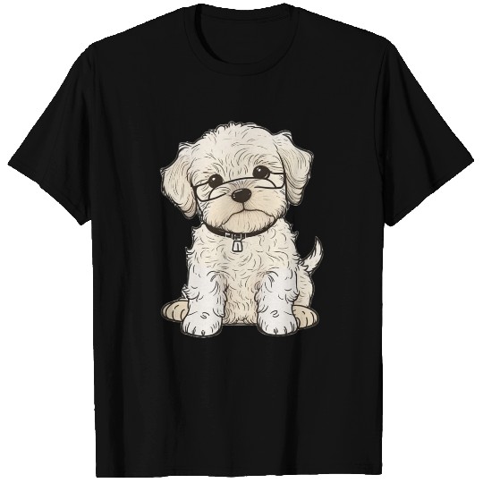 Gizmo: The Little Grey Puppy with a Unique Vision T Shirts