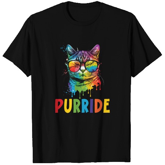 Purride Gay Rights Pride Month LGBTQ Cat Whisperer T Shirts