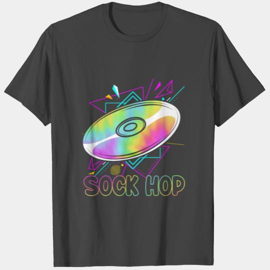 Colorful Vinyl Record 1950s Rockabilly Sock Hop T Shirts