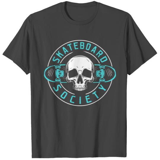 Skateboard Society Skateboard Roller Skates T Shirts