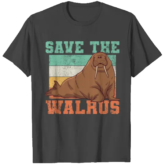 Walrus Endangered Conservation Vintage T Shirts