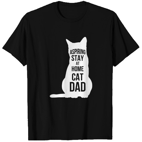 Aspiring Stay At Home Cat Dad T Shirts