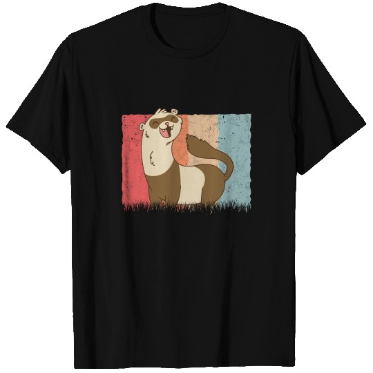 Ferret Retro Weasel Vintage T Shirts
