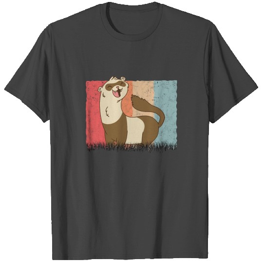 Ferret Retro Weasel Vintage T Shirts