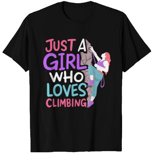 Wall Climbing Rock Climbing T Shirts
