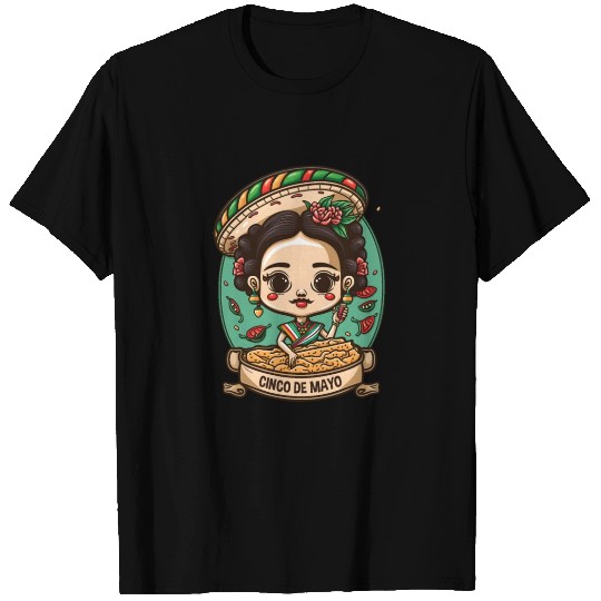 Frida Kahlo & Tacos Funny Cinco De Mayo Mexican T Shirts