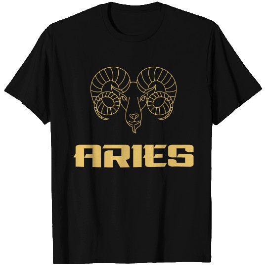 Aries Zodiac Sign, astrology design, the ram T Shirts