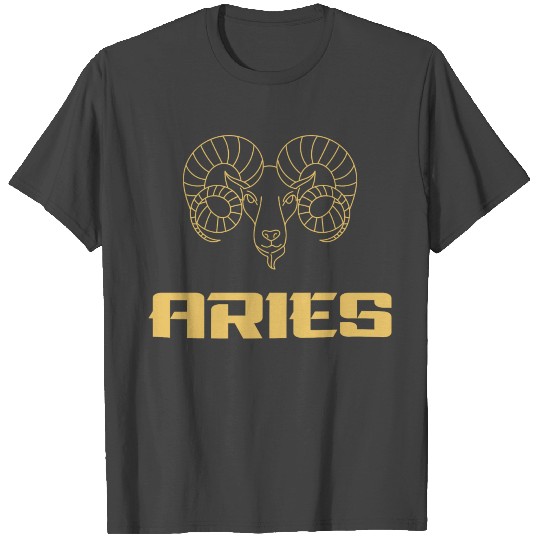 Aries Zodiac Sign, astrology design, the ram T Shirts