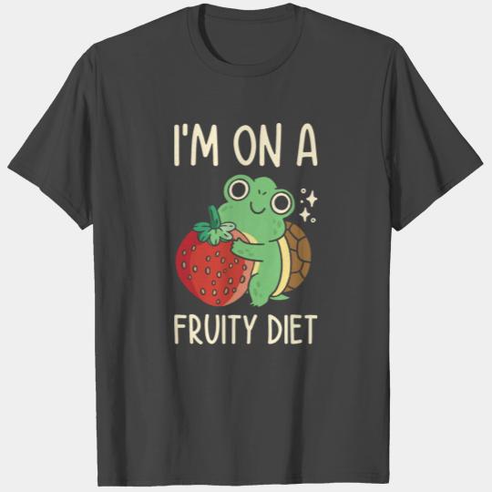 Turtle Strawberry Fruit Diet Wildlife Pet Owner T Shirts