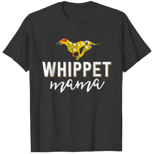 Floral Dog Mom S For Women Owner Gift Whippet Mama T Shirts