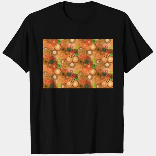 Autumn Spirals, a Patterned Spirograph Collage T Shirts