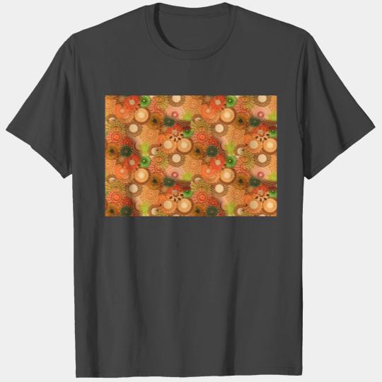 Autumn Spirals, a Patterned Spirograph Collage T Shirts