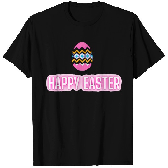 Happy easter colored eggs design T Shirts