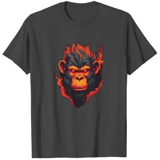 Inferno Ape: The Fiery Primate T Shirts