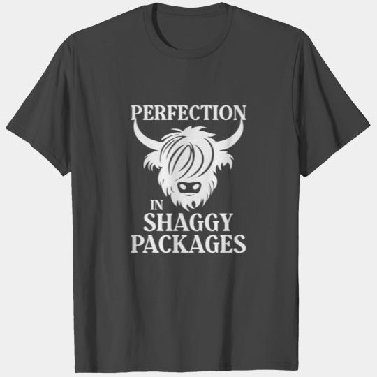 Perfection In Shaggy Packages Highland Cow T Shirts