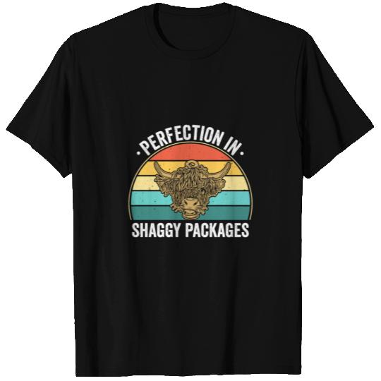 Perfection In Shaggy Packages Highland Cow T Shirts