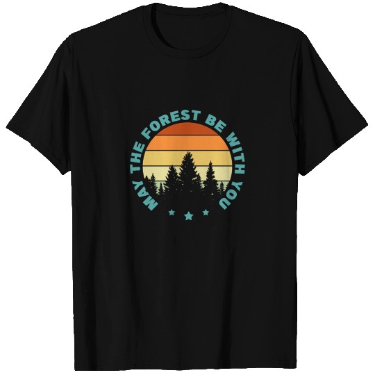 May The Forest Be With You Retro Vintage T Shirts