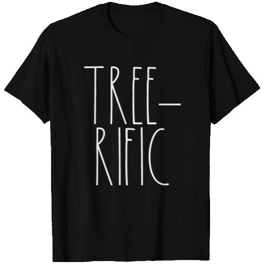 Tree-rific White Rae Dunn Inspired Minimalist T Shirts