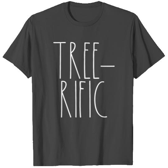 Tree-rific White Rae Dunn Inspired Minimalist T Shirts
