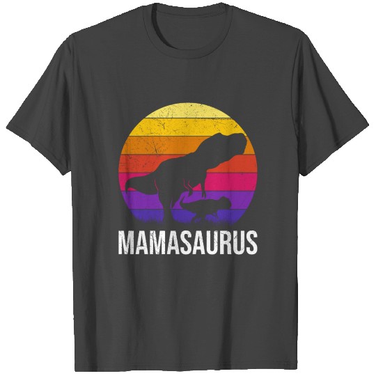 Mamasaurus Mother's Day Mom Dinosaur T Shirts