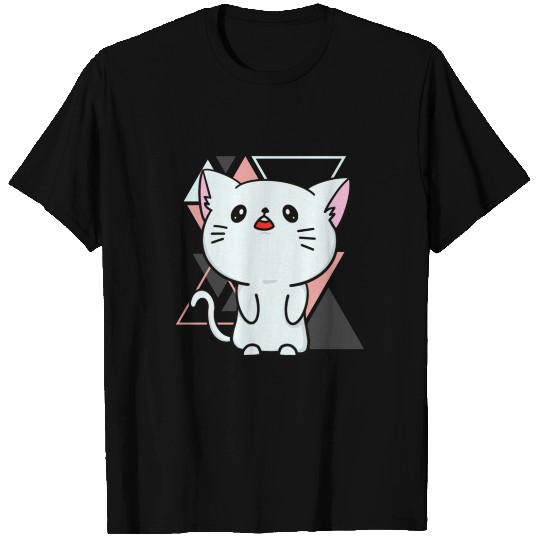 Cute little cat adorable kitty Kittenlove cat mom T Shirts