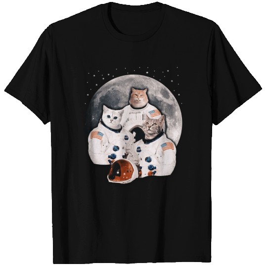 Catstronauts Funny Cat Lover Astronaut Galaxy Men T Shirts