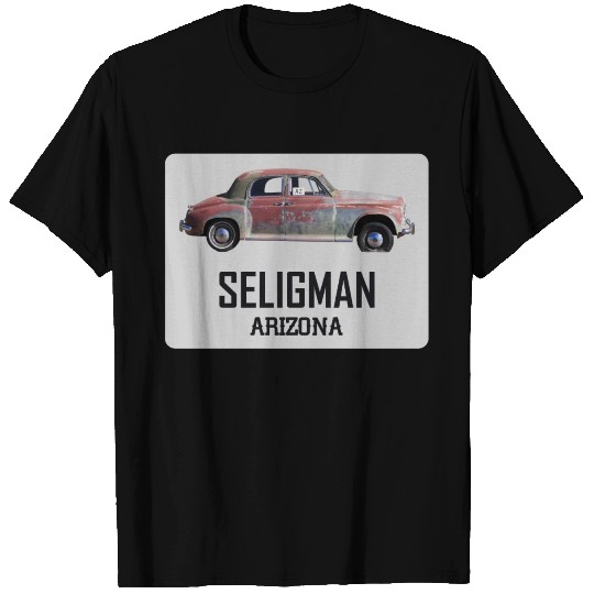 Old car city of Seligman in Arizonna, US Route 66 T Shirts