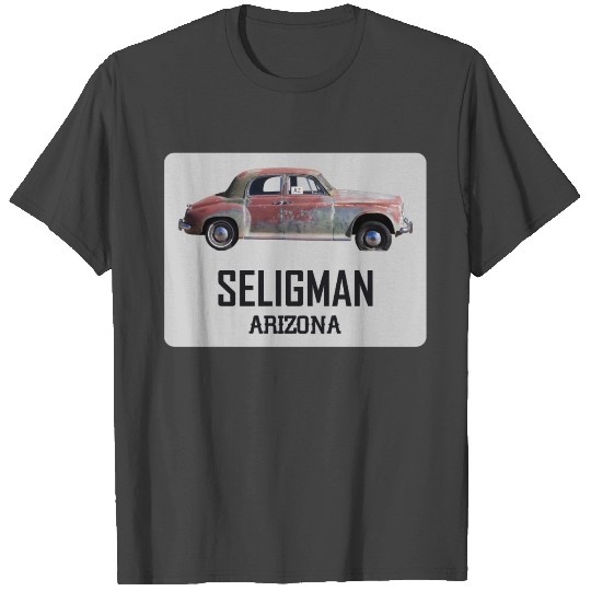 Old car city of Seligman in Arizonna, US Route 66 T Shirts